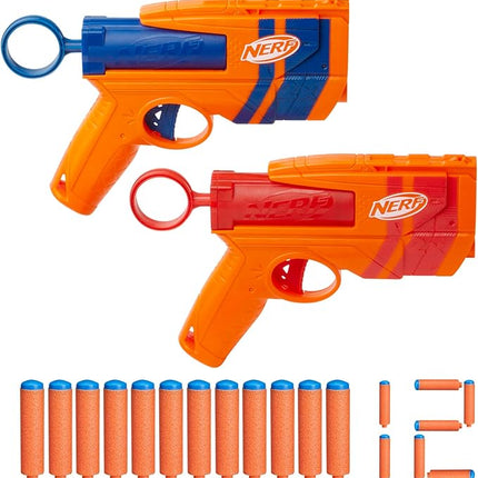Nerf N Series Duo Pack, Includes 2 Ward Blasters, 12 N1 Darts Compatible Only with Nerf N Series Blasters, Kids Outdoor Games, Ages 8+