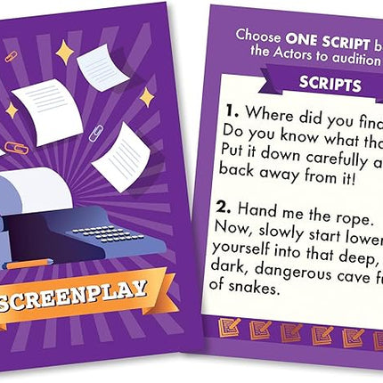 Casting Call Original Edition - Party Card Game - Hilarious Hollywood Theme Card Game for Family Game Night - for Adults and Teens - 4-8 Players, Play Time 30-40 Minutes