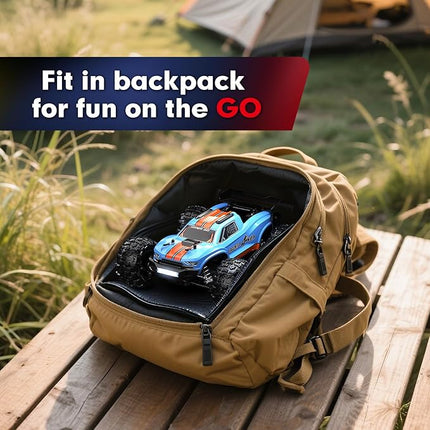 MJX Hyper GO H16MT 1/16 4X4 RTR Brushless Fast RC Cars for Adults, Max 43mph RC Trucks, Portable Remote Control Car for Boys, RC Truck Compatible with 3S Lipo