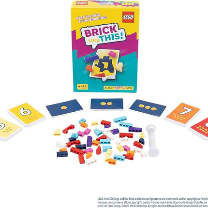 Brick Like This! The Official Lego Party Game - A Fast, Fun Building Game for Families, Kids, Teens & Adults, Ages 7+, 2-8 Players, 15 Minute Playtime