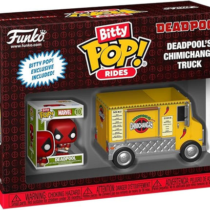 Funko Pop Bitty Ride: Marvel - Deadpool with Chimichanga Truck - Collectable Vinyl Figure - Gift Idea - Official Merchandise - Toys for Kids & Adults - Superheroes Fans - Model Figure for Collectors