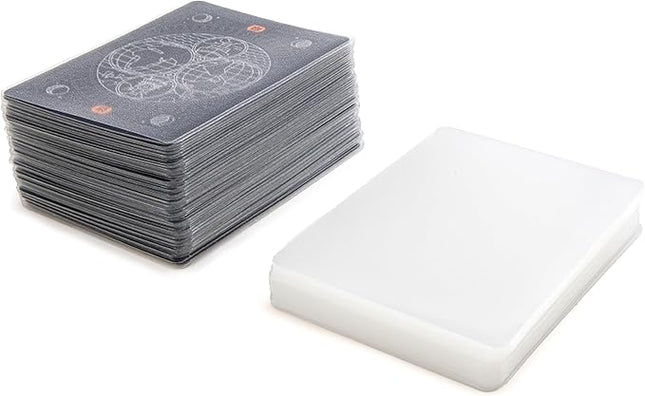 Stellar Factory - Premium Card Sleeves, Rounded, 2.5" x 3.5" (112 Count) (Matte/Clear)