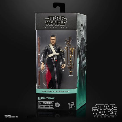 STAR WARS The Black Series Chirrut Îmwe 6-Inch-Scale Rogue One: A Story Collectible Action Figure, Toys for Kids Ages 4 and Up