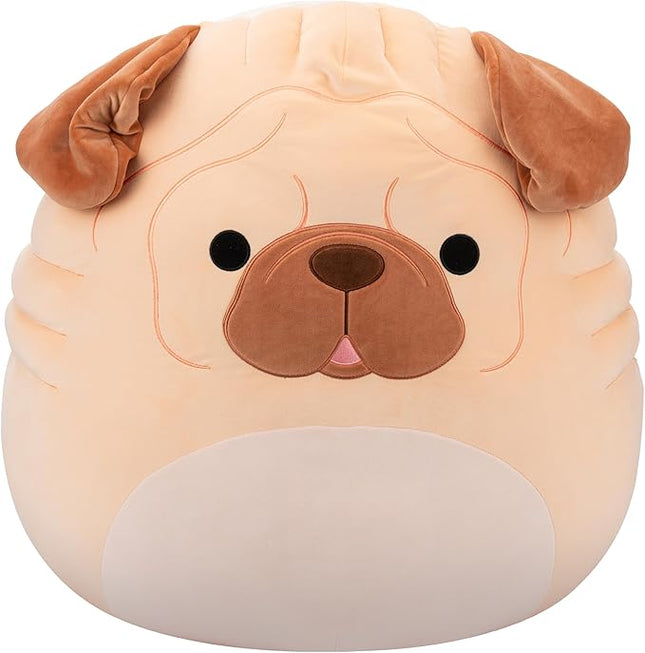 Squishmallows Original 24in Morton The Brown Shar Pei Dog – Official Jazwares Plush (Jumbo)