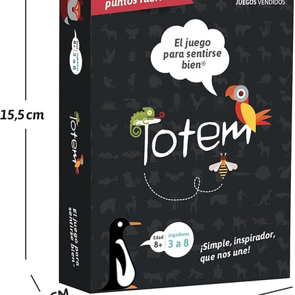 Totem Español El Juego de Sentirse Bien – Juego de Cartas de Terapia y Team Building para Niños, Adultos y Familias, Ideal para Consejería, Mindfulness y Autoestima (Original Edition-Spanish Box)
