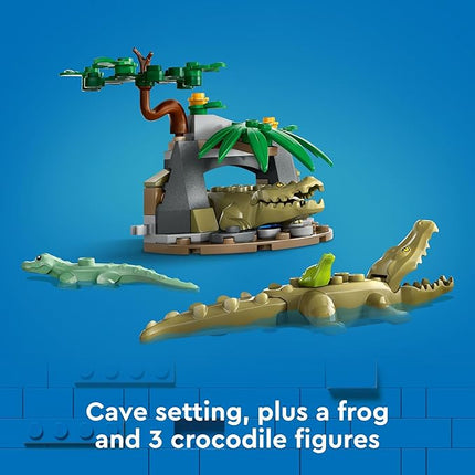 LEGO City Jungle Explorer Water Airplane Toy - Kids Toy Adventure Building Set for Boys and Girls, Ages 6+ - with 2 Minifigures for Pretend Play - Gift Ideas for Birthdays - 60425