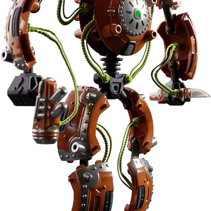 Giga Bots - SCRAPBOT | Energy Core Transforms Into 13 Inch Action Figure | Chief Builder & Mechanic | Unique Toy Combat Attachments and Skills | Includes 33 Buildable Pieces
