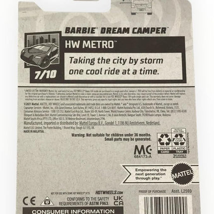 Hot Wheels Barbie Dream Camper, Metro 7/10