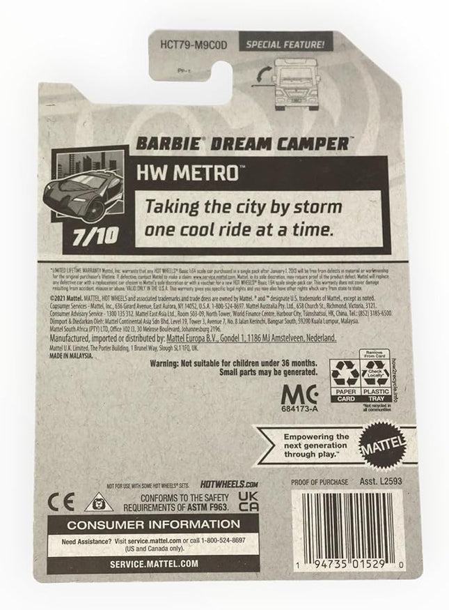 Hot Wheels Barbie Dream Camper, Metro 7/10