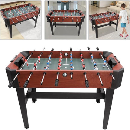 Competition Soccer Table, 47" Sports Arcade Games w/Accessories, Foosball Game Table for Indoor Outdoor, Family, Arcade Game Room, Kids, Adults