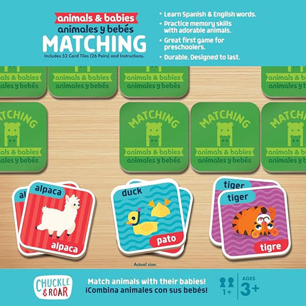 Chuckle & Roar Matching Game Animals & Babies Edition