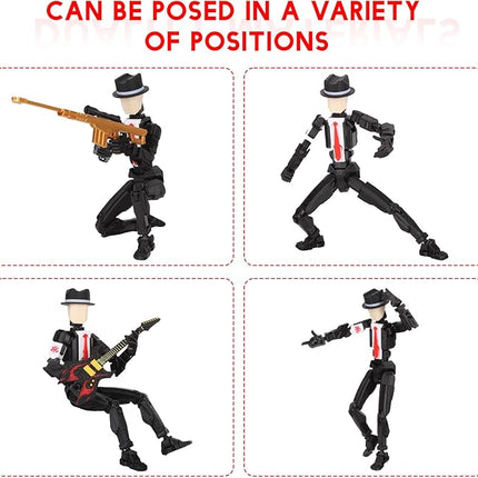 T13 Action Figure Assembly Completed, T13 Action Figures Set High 5.4 inches Tall, Office Desks , and Birthday Cake Decorations, Titan 13 Action Figure for Ultimate Gaming Action Figures Collection