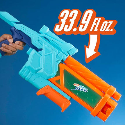 Nerf Super Soaker Mega Dunk-Fill Water Blaster, Easy Instant Fill Tank, Just Dunk & Go, 33.9 Fluid Ounce Tank, Water Toys, Ages 6+