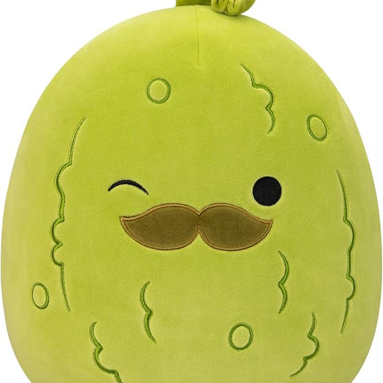 Squishmallows Original 12-Inch Charles Pickle with Mustache - Medium-Sized Ultrasoft Official Jazwares Plush