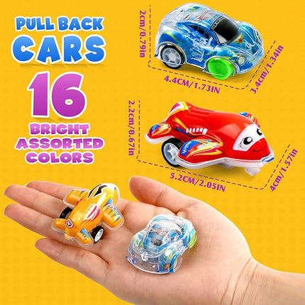 Buauty 50 Pcs Toy Cars Mini Pull Back Cars, Party Favors for Kids, Small Racing Car Carnival Prizes Classroom Rewards, Pinata Stocking Goodie Bag Stuffers Birthday Toys for Girls Boys Toddler
