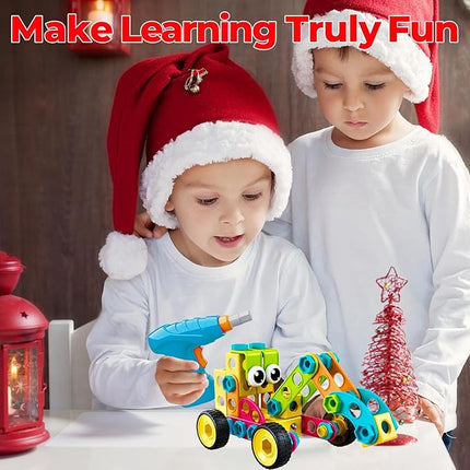 Contixo ST3 Kids Toys - 223 PCs 3D Building Blocks STEM Construction Playboards Creativity, Imagination, Recreational, Educational for Children Toddler, 3+ Year Old Boys and Girls