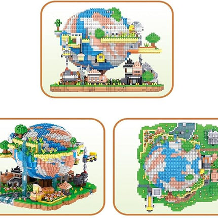 Architecture Global Village Micro Building Blocks Set（5452PCS） - Architectural Model Toys Gifts for Kid and Adult