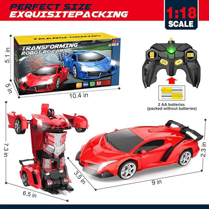 Dolanus Remote Control Car - Transform Robot RC Cars, Toys for Ages 5-7, Kids Toys, 4 Year Old Boy Toys, Toys for 3 4 5 6 7 8 10 12 Years Old Boy, Gifts for Boys Kids Toddlers Birthday