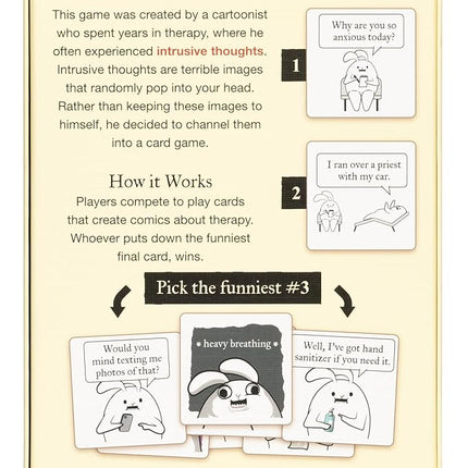 Horrible Therapist: Extra Horrible Edition by Exploding Kittens - A Card Game for 3-8 Players, Ages 17+ - Adult Party Game for Family Night