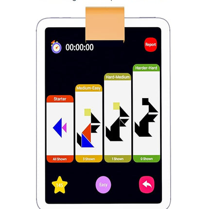 Qxtamo® Innovative AR Tangrams Puzzles Games, 1000+ Animated Sensory Toys, Family Travel Learning Education STEM Toys Birthday Gift Party Favors for Kids Children Boys Girls Teens, Ages 3+ Year Old