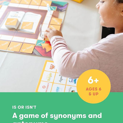 SimplyFun Is or Isn’t - Expand Vocabulary Skills by Identifying Synonyms and Antonyms - an Engaging and Educational Bingo Game for Kids - for 2 to 5 Players, Ages 6 & Up