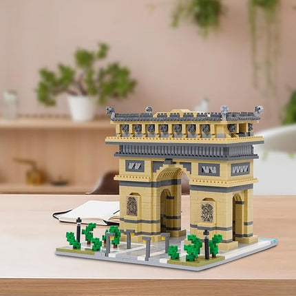 Building Blocks Set Arc De Triomphe Model Micro Building Blocks 2020 PCS Famous Architecture Building Kit, Gifts for Kids and Adult