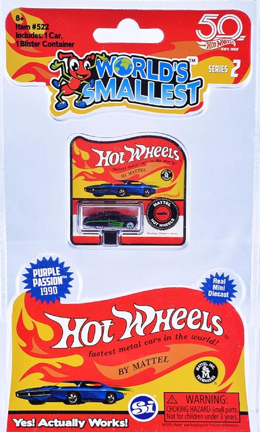 World's Smallest Hot Wheels Series 2 - Hot Wheels Car - Random Car - 2.5cm - Ages 3+