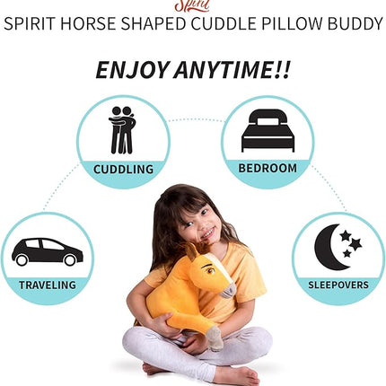 Franco Kids Bedding Super Soft Plush Cuddle Pillow Buddy, One Size, Spirit Riding Free Horse