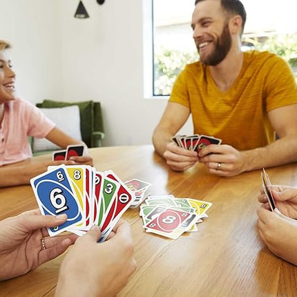 Mattel Games UNO Card Game for Family Night with Cards Specially Designed for Left-Handed Players in Collectible Tin Box