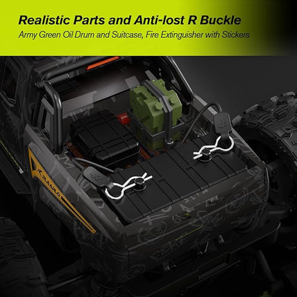 RLAARLO 1/14 Brushless Fast RC Cars for Adults, Top Speed 60+ MPH RC Truck, All Terrain Remote Control Car Hobby Off-Road Remote Control Truck 4x4 Monster Trucks with 3S Battery