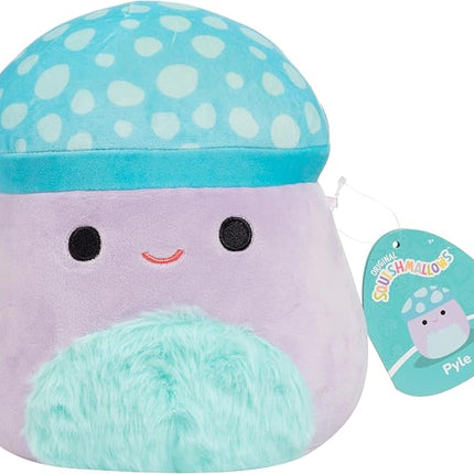 Squishmallows Original 8-Inch Pyle The Mushroom - Official Jazwares Plush - Collectible Soft Squishy Mushroom Stuffed Animal Toy - Add to Your Squad - Gift for Kids, Girls & Boys