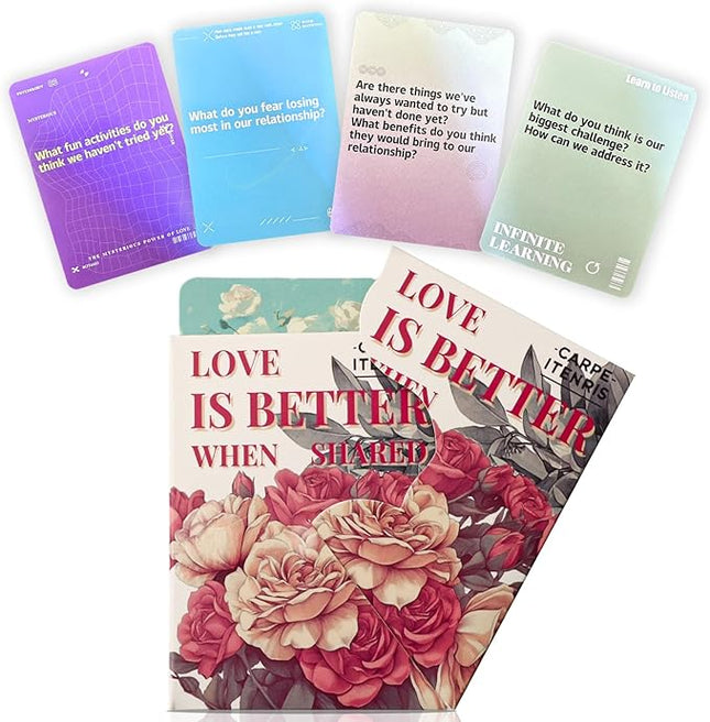 Card Games,Couples Games for Adults,Birthday Gifts for Women,Anniversaries Gifts for Women,Couple Gifts,Valentines Day Gifts for Her,Him,Relationship Card Game