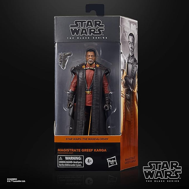 STAR WARS The Black Series Magistrate Greef Karga Toy 6-Inch-Scale The Mandalorian Collectible Action Figure Toys for Kids Ages 4 and Up