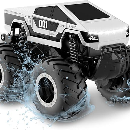 1:16 RC Truck Car, Remote Control Car Waterproof Monster Truck, 4WD Waterproof RC Trucks Toy RC Cars for All Terrain, Gift for Boys and Girls Aged 6-12