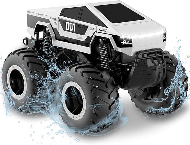 1:16 RC Truck Car, Remote Control Car Waterproof Monster Truck, 4WD Waterproof RC Trucks Toy RC Cars for All Terrain, Gift for Boys and Girls Aged 6-12