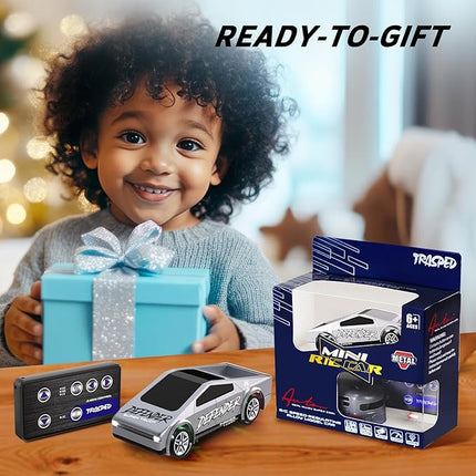 1:64 Mini RC Car Toys - Small RC Truck 2.4 GHZ Model Remote Control Cars with Trailer Kit, 3 Speed Adjustable Electric Vehicles Car Toy with Light,Birthday Gift for Boys Age 5+ Years Old
