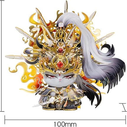 MU 3D Metal Puzzles for Adult The Cat Figure Model Series King of Sword The Emperor Kitten Kitty, Metal Models Kits Miniature Building Hobby Birthday New Year Gifts Home Office Decor Collectibles