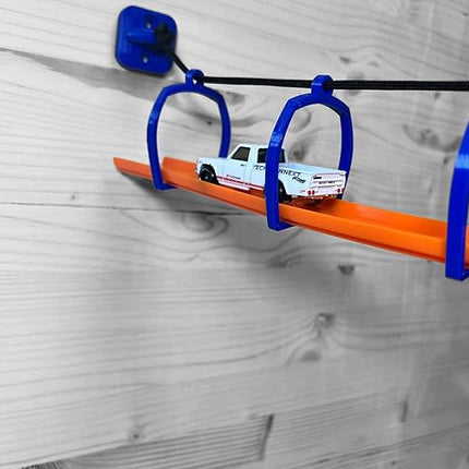 Suspension Bridge Compatible with Hot Wheels Cars and Track (Orange)