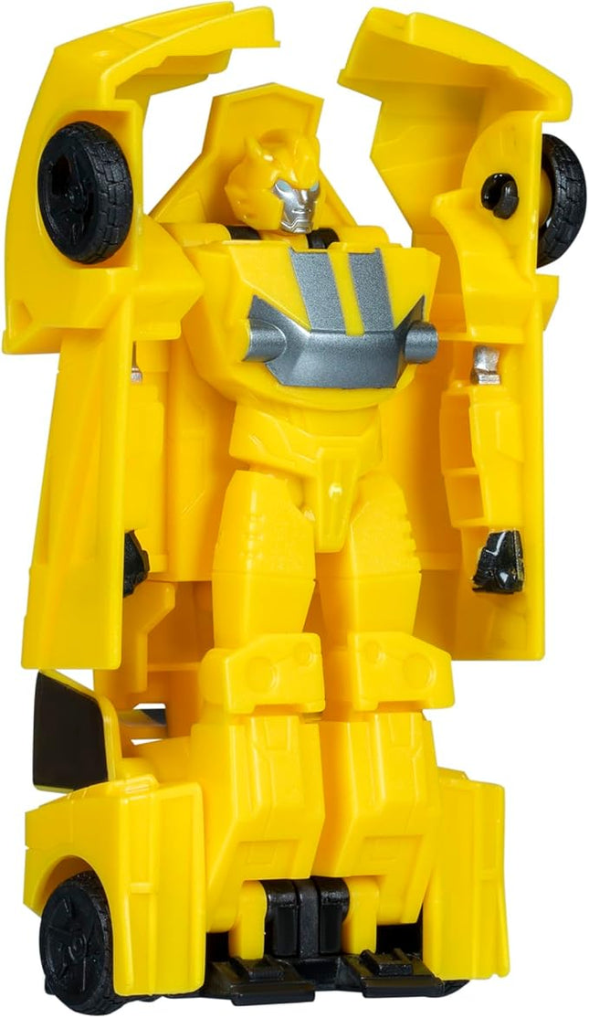 Transformers EarthSpark 1-Step Smash Changers Bumblebee 4-Inch Action Figure, Robot Toys for Boys and Girls 6 and Up