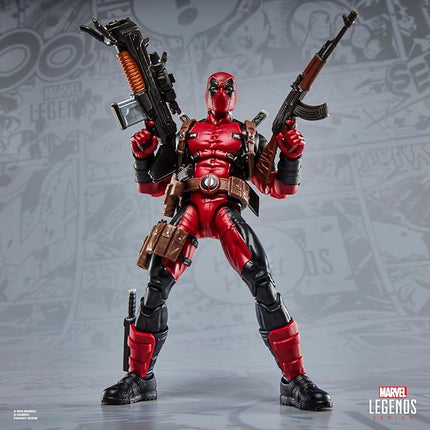 Marvel Legends Maximum Series Deadpool, Deluxe Deadpool Comics Collectible 6-Inch Action Figure with 24 Accessories Including X-Force’s Doop