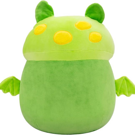 Squishmallows Original 14-Inch Earling Neon Green Mushroom Bat - Official Jazwares Plush (Large)