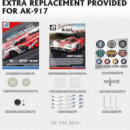 AMORIL 1/10 Carbon Fiber On-Road Drift Car Roller,Electric Touring Rally Car Chassis Frame Body with Alloy Wheel,Split Steel Driveshaft,Speed Bash Roller, Blue