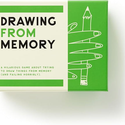 Brass Monkey Drawing from Memory - Social Party Game with 300+ Game Card Prompts for Drawing from Memory