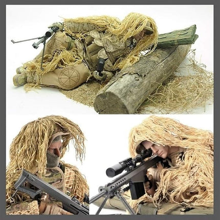 YEIBOBO ! Highly Detail Special Forces 12inch Action Figure SWAT Team (Sniper - Desert)