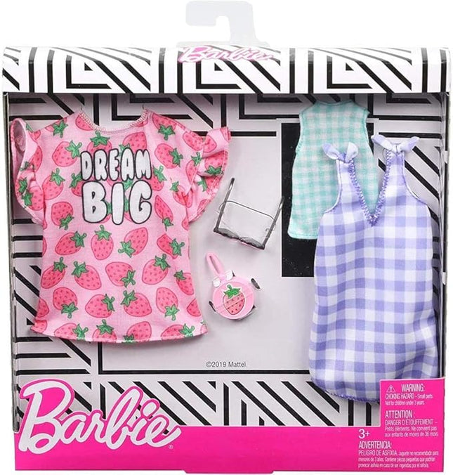 Barbie Clothes - 2 Outfits and 2 Accessories Doll, 6
