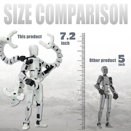 Already Assembled T13 Action Figure Accessories,Dummy 13 T13 Multi-Jointed Movable,for Collectors Desktop Decorations t-13 Movability 3D Printed Toys (Golden)