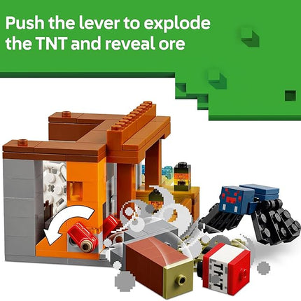 LEGO Minecraft The Armadillo Mine Expedition Toy Figures and Playset - Building Minecraft Toy for Kids, Boys and Girls, Ages 8+ - with Gaming Figures for Pretend Play - Gift Idea for Birthdays - 21269