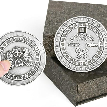 VIGIamy Fidget Toys Adults Brain Teaser Puzzles Fidget Spinners Metal Anxiety Stress Relief Toy Mind Puzzles Escape Room Game ADHD Autism Fidget Sensory Toys Office Desk Toy (Sliver)