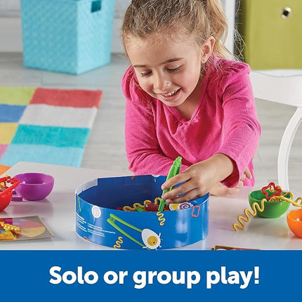 Learning Resources Noodle Knockout! Fine Motor Game Math Busy Board Sensory Bin STEM Toys, Ages 4+