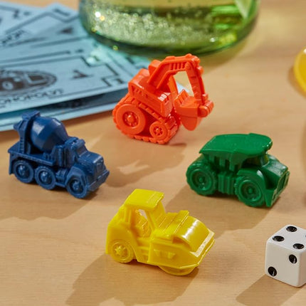 Monopoly Junior Trucks Edition Board Game for Kids Ages 5+, 2-4 Player Kids Games (Amazon Exclusive)